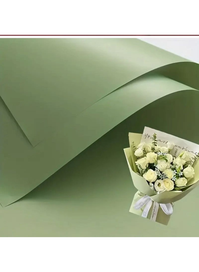 KRONFOL 10 pcs Solid Color Waterproof Floral Bouquet Wrapping Paper - Matte Finish, Durable Plastic, Perfect for Wedding, Graduation, and Floral Arrangements, Floral Arrangement Supplies, Wedding Decorations, Elegant Design, Smooth Texture - Image 2