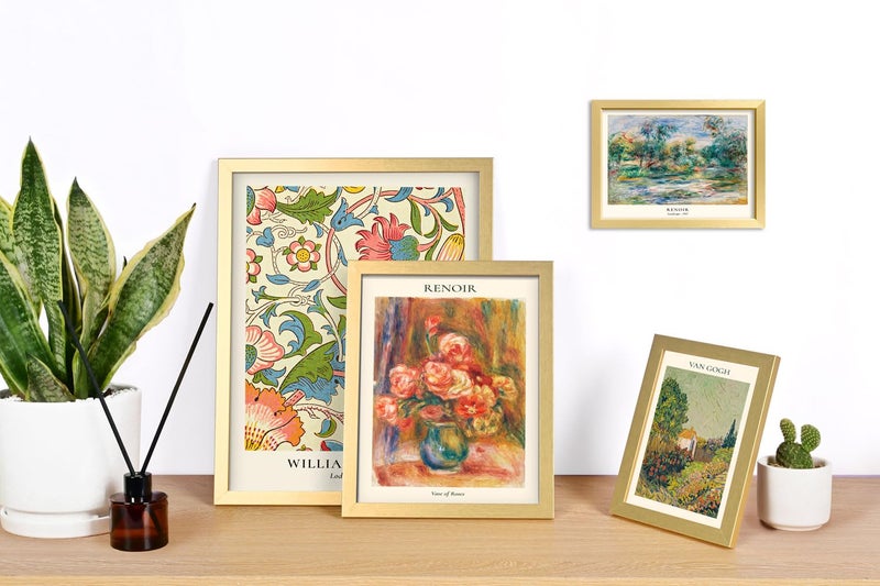 ANERZA 16 PCS Gold Framed Vintage Eclectic Wall Art Decor, William Morris Wall Prints for Bedroom, Gallery Wall Frame Set, Posters for Living Room Aesthetic, Collage Kit, Colorful Dorm Home Artwork - Image 5