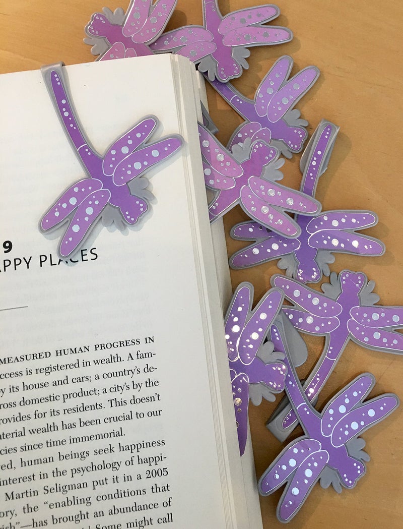Fun-N-Nuf DRAGONFLY Clip Bookmarks for Kids Students Cool Cute Animal Set of 10 Bulk Bookmark Funny Wacky Classroom Reading Incentives Library Rewards Novelty Party Favors Fun Prizes for Summer Reading Programs - Image 1