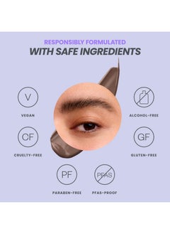 Wonderskin Eyebrow Tint Wonder Blading Brow Stain & Go Masque Long Lasting Brow Tint Transfer Proof And Smudge Proof Eyebrow Stain (Dark Brunette)  - Image 5