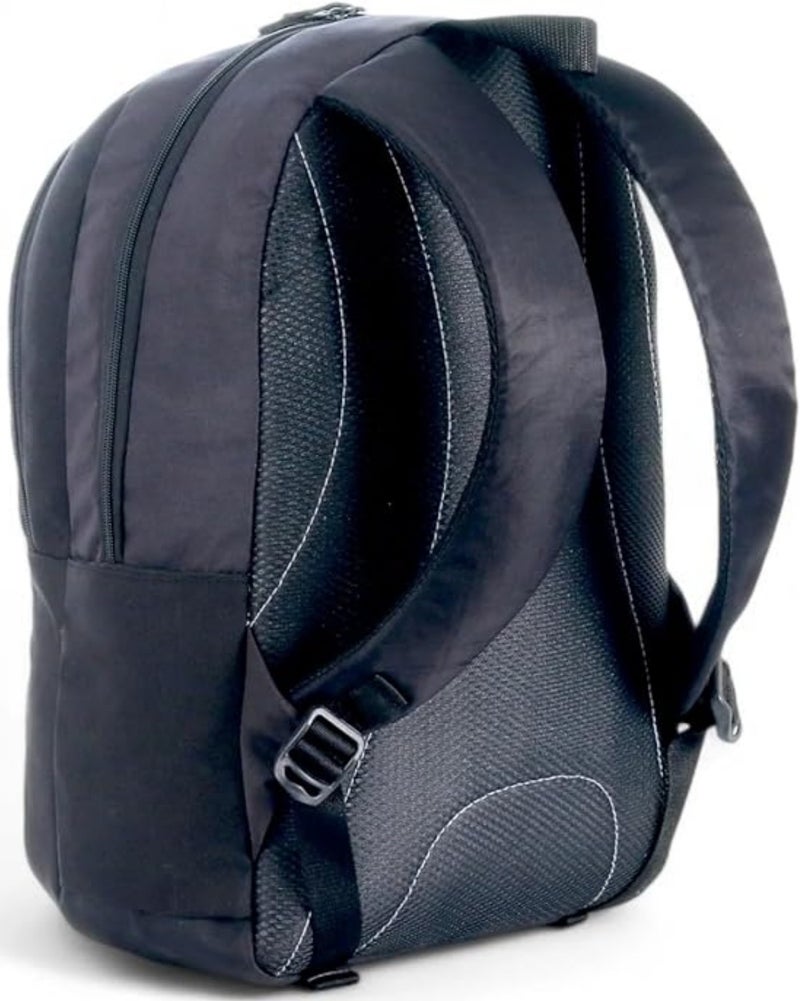 FORCE Basic Backpack Black/Teal Blue Front Zip Unisex, M - Image 3