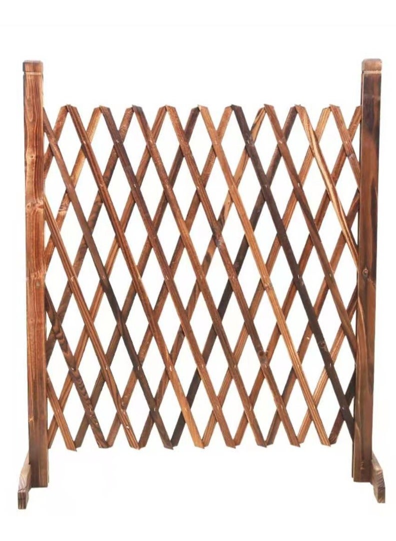 LINGWEI Wooden Expandable Trellis Fence Decorative Partition Freestanding Garden Privacy Screen - Image 1