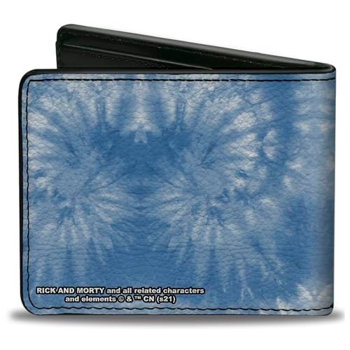 Buckle Down BuckleDown Rick and Morty Wallet Bifold Rick and Morty Circuit Faces Portal Gun Vegan Leather - Image 3
