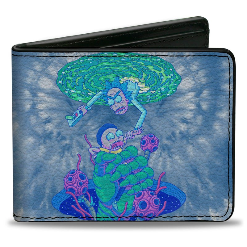 Buckle Down BuckleDown Rick and Morty Wallet Bifold Rick and Morty Circuit Faces Portal Gun Vegan Leather - Image 2