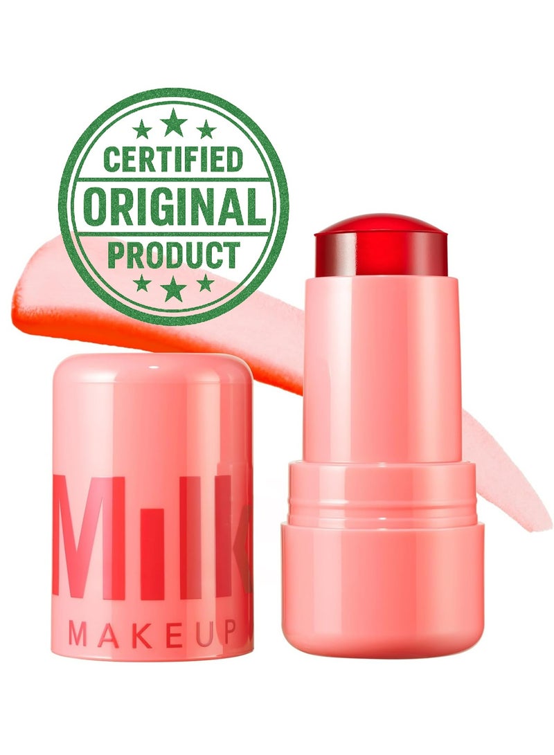 Milk Makeup Cooling Water Jelly Tint Lip & Cheek Blush Stain – Spritz Coral Orange | Authentic & Original, Lightweight, Long-Lasting Natural Glow - Image 1