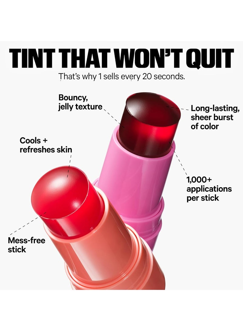 Milk Makeup Cooling Water Jelly Tint Lip & Cheek Blush Stain – Spritz Coral Orange | Authentic & Original, Lightweight, Long-Lasting Natural Glow - Image 3