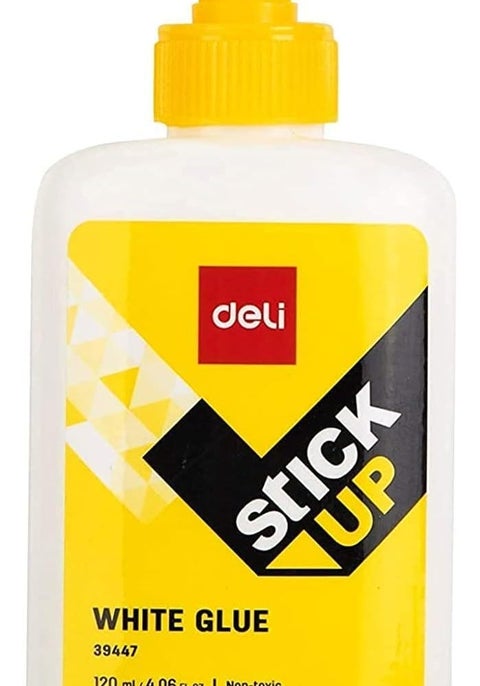 Deli White Glue 120ml - Non-Toxic Craft Adhesive