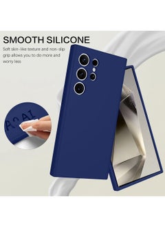 Soft Smooth Silicone Magnetic Back Cover Case with Inner Microfiber Lining for Samsung Galaxy S24 Ultra - Navy Blue - pzsku/Z233A4F87F51C64713CDCZ/45/_/1735125243/8b7626f1-fc91-41db-b955-6c09cab6c342