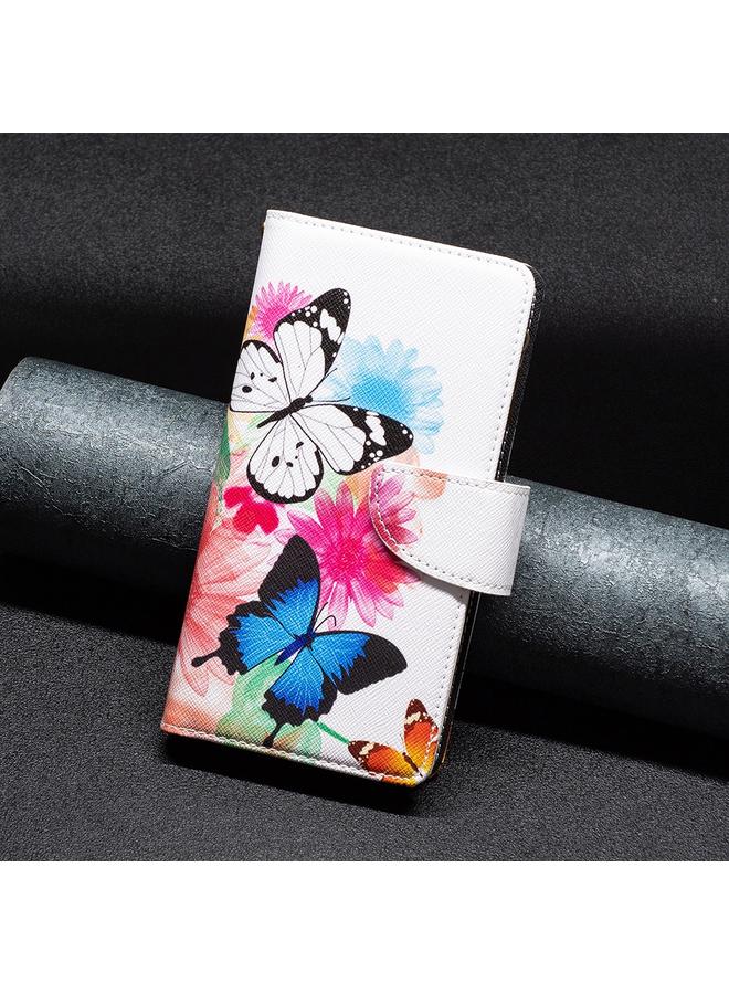 S-TOP Case For Samsung Galaxy S25 5G Colored Drawing Pattern Zipper Leather Phone Case - Image 2