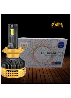 Royal Royal 2Pcs Car Headlights Bulbs Automotive Pro Highlight Color 50w Super Bright LED Car Headlight Bulbs, Low/High Beam Cool White LED Bulb (H4)  - Image 5