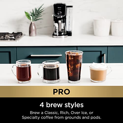 Ninja Hot and Iced Coffee Maker, Single Serve Coffee Maker and Drip Coffee Machine, DualBrew Pro Specialty 12-Cup with K-Cup Combo, Includes Permanent Filter, CFP307 - Image 2