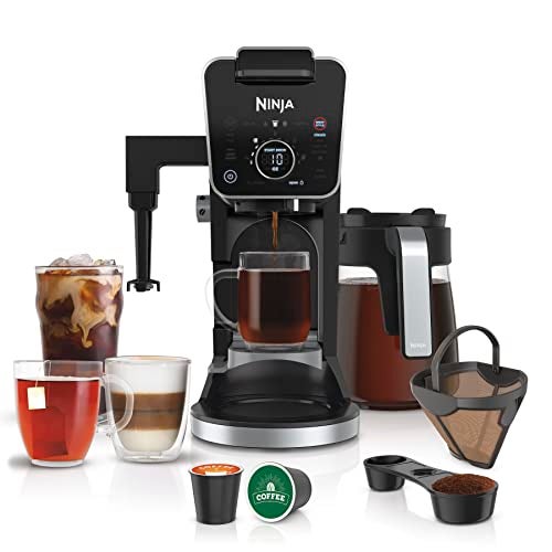 Ninja Hot and Iced Coffee Maker, Single Serve Coffee Maker and Drip Coffee Machine, DualBrew Pro Specialty 12-Cup with K-Cup Combo, Includes Permanent Filter, CFP307 - Image 1