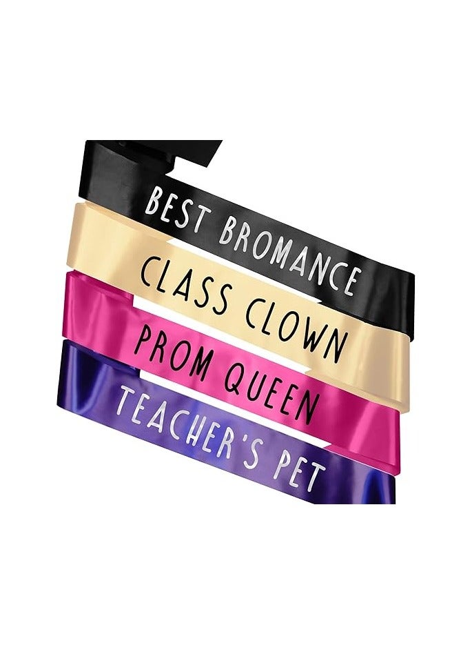 Personalised Prom Sashes - Add any wording!  Prom King / Queen Graduation Sash, School Leavers Do, Primary School, High School  Black, Unisex: One Size
