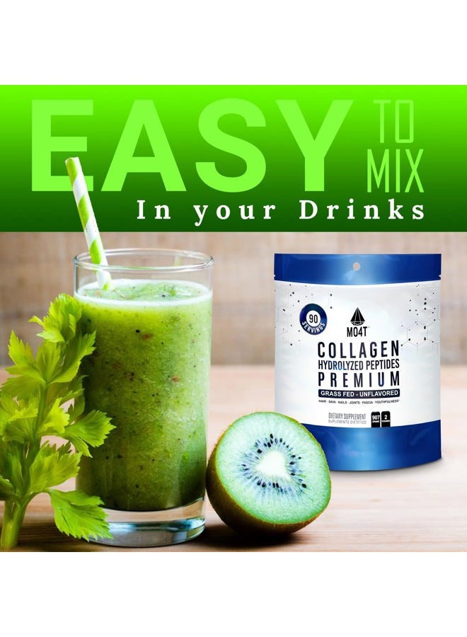 MOMOF4TRANSFORM MO4T Collagen Peptides- Grass-Fed Collagen- Hydrolyzed Collagen Powder- Unflavored- 2 Pounds Collagen- Colageno 2 libras - Colageno Hidrolizado - Image 3