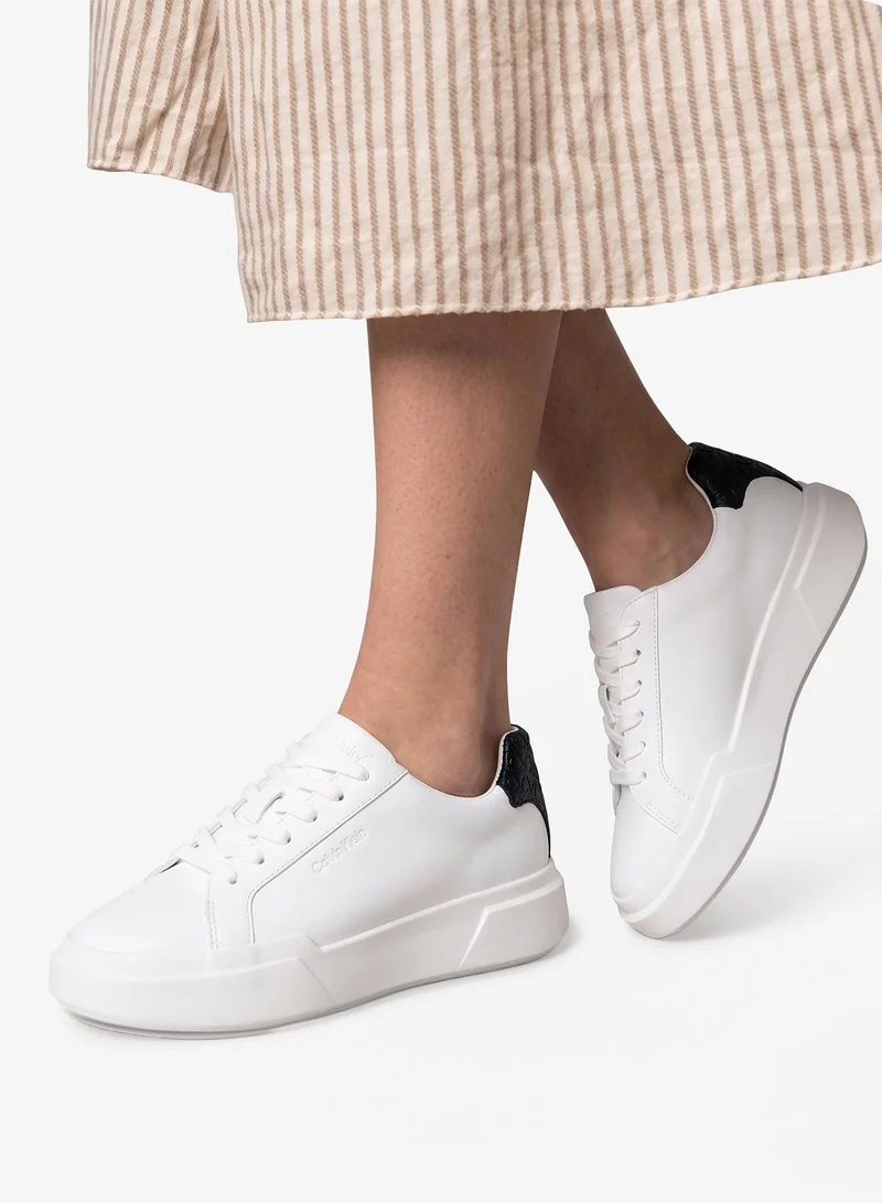 Calvin Klein Jeans  CK Avenue - Smooth Leather Logo Trainers for Women | Best Price UAE