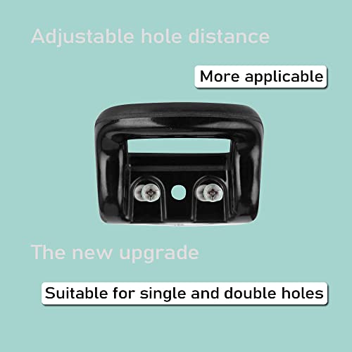 DonLeeving 4 Pack Metal Pressure Pan Handle Replacement - Side Ear for Cooker, Steamer, Sauce Pot - Short Black Handles Suitable for 2 or 1 Hole Type - Image 4
