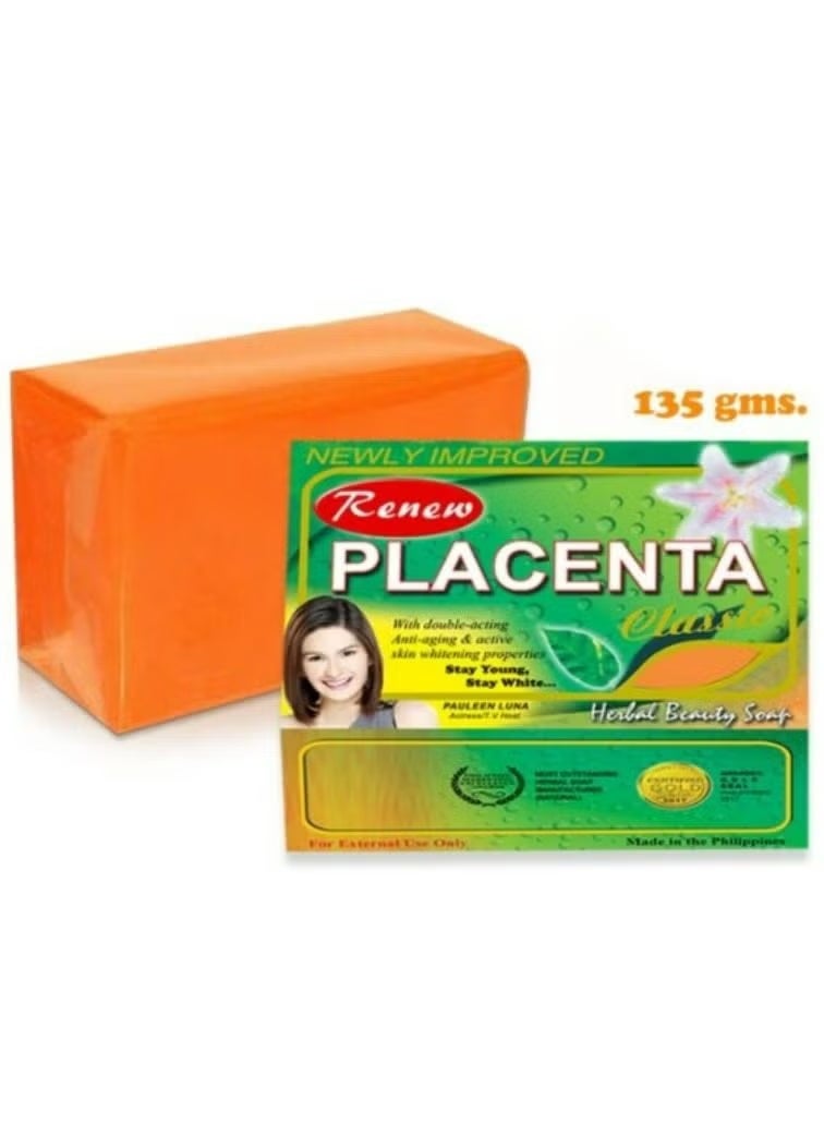 رينيو صابون المشيمة بالبرتقال 135 جم 2 قطعة - Image 2