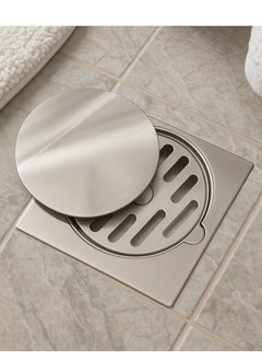 AQUAECO Floor Drain With Vertical Outlet 150X150 Bs-AQD-615B-SS  - Image 1