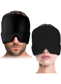 Generic Headache Relief Hat Cold Hot Therapy Headache Relief Cap for Puffy EyesTension Sinus & Stress Relief Black  - Image 1