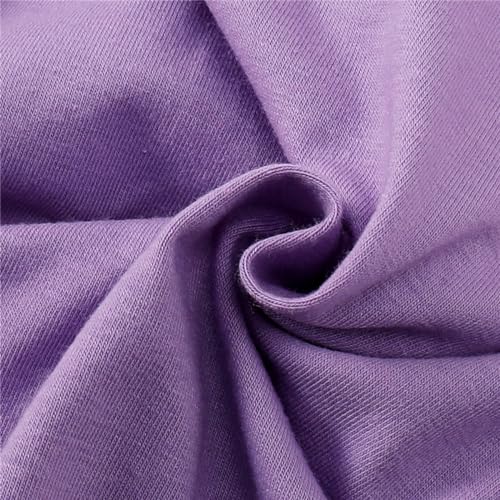 CPEI Toddler Girl 2nd Birthday Outfits,Im Two Cute Shirt+Tutu Skirt,Girl 2 Years Old Birthday Clothes (Purple, 2T) - Image 5