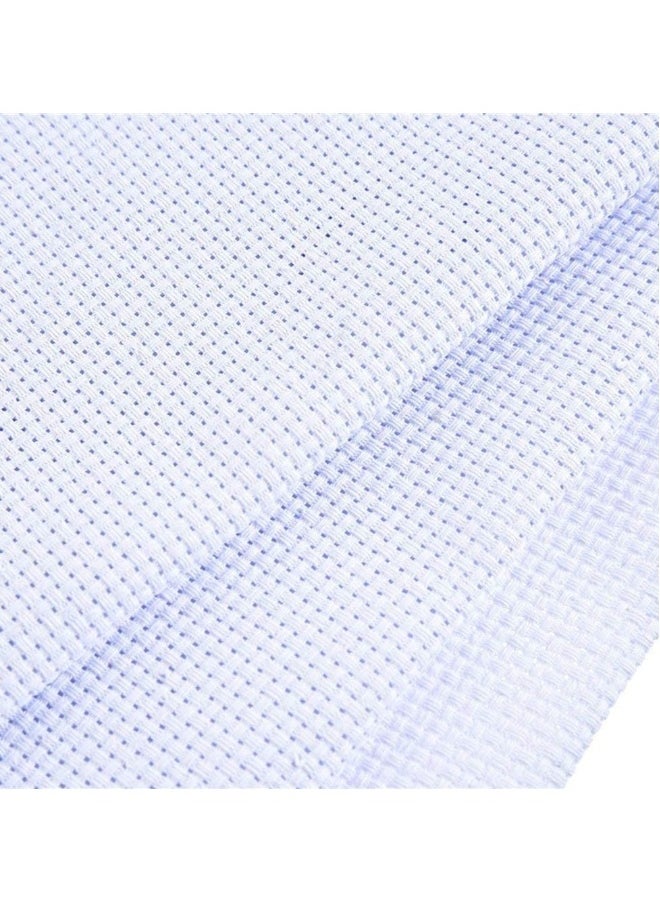 Generic 10 Pcs Embroidery Cloth, Classic Reserve Aida Cloth Cross Stitch Cloth, Reserve Aida Cloth, White Cross Stitch Cloth, Including 5 Pcs 30 × 45 cm and 5 Pcs 30 ×30 cm for Embroidery  - Image 2