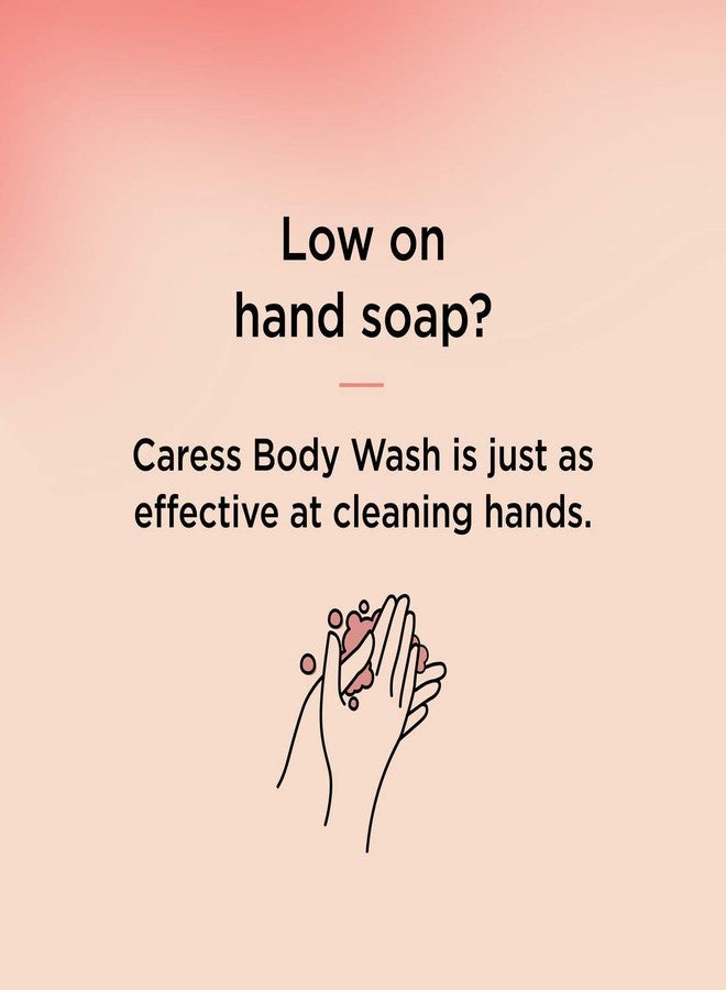 Caress Hydrating Body Wash with Pump Shower Gel For Soft, Silky Skin Daily Moisture Body Wash With Silk Extract & Floral Oil Essence, 25.4 Fl Oz (Pack of 4 - Image 3