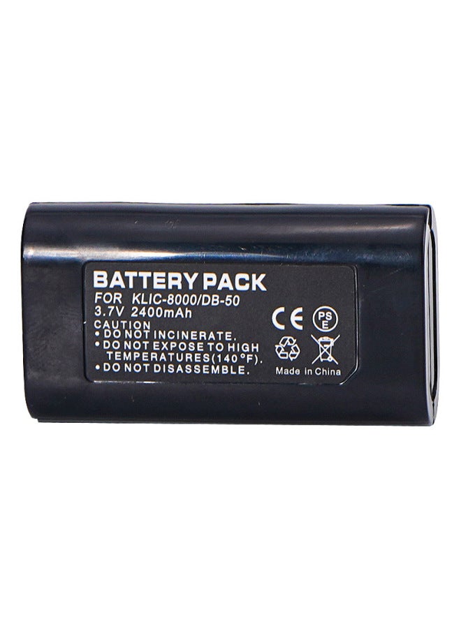 Suitable For Kodak KLIC-8000 Battery DB-50 Battery Z1012 Z1015 Z1085 Z812 ZX1-Standard Capacity:2400mAH