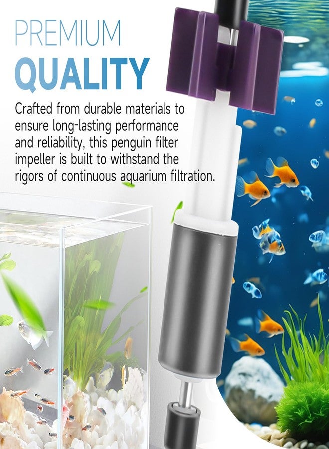 أنتوبيل قطع غيار مجموعة المروحة PRIM350B 350B متوافقة مع فلاتر Marineland Penguin Bio-Wheel 350، تُستخدم لمضخات ترشيح أحواض أسماك الزينة. - Image 4