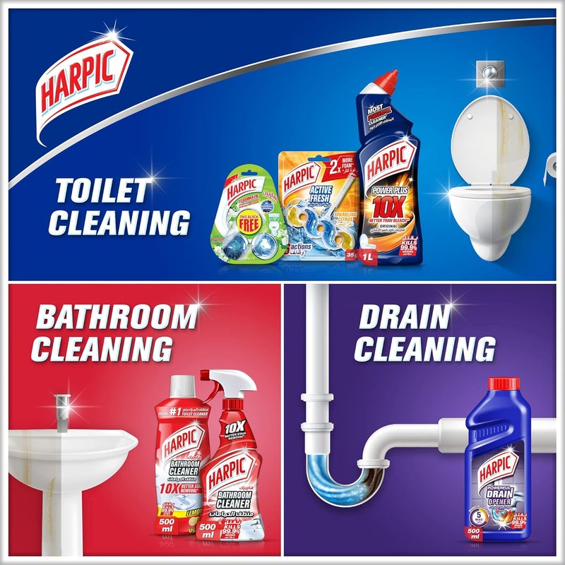 Harpic Active Fresh Toilet Cleaner - Pine Scent (Pack of 3) - Image 5