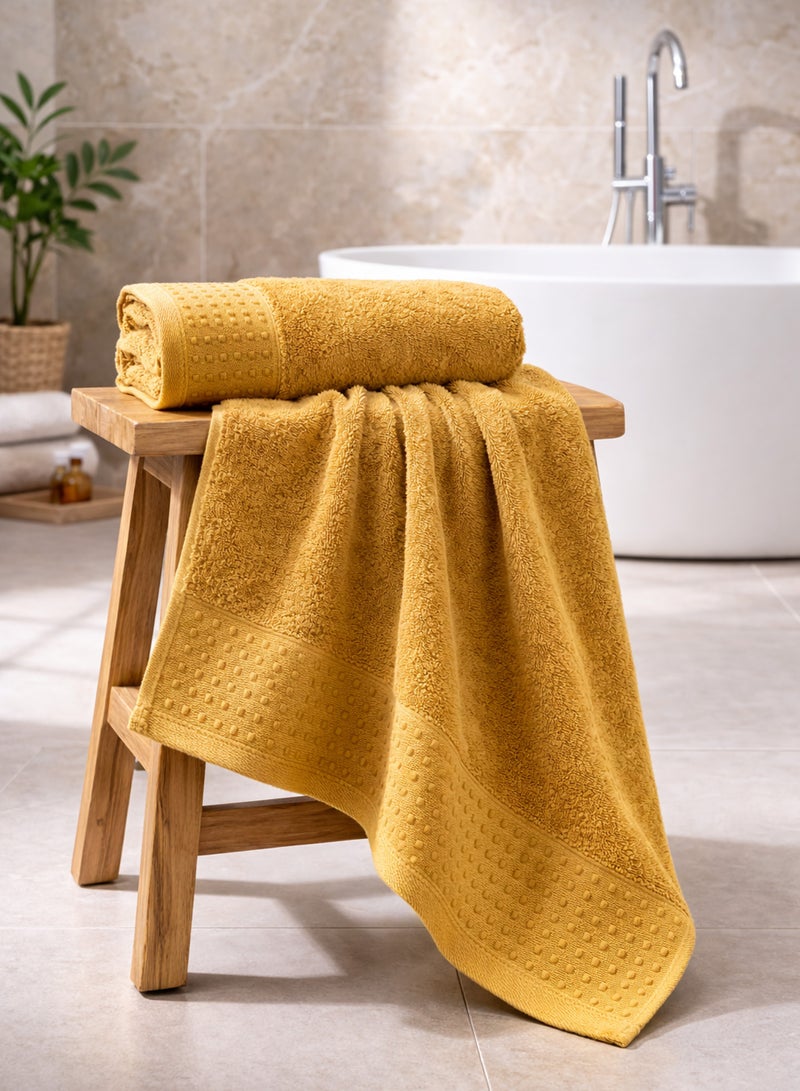 Parry Life Solo Cotton Blend Bath Towel – Highly Absorbent, Soft & Durable Bathroom Towel, Large 70×140 cm Towel - Image 1