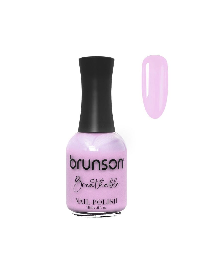 Brunson Breathable Nail Polish Halal Nail Lacquer Wudu friendly Quick Dry long lasting but easy peel off Glossy Shine Water Based Nail paint 18ml
