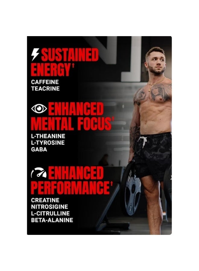 ProSupps Mr. Hyde Signature Pre-Workout - Blue Razz - 30 Servings - High Energy, Intense Focus & Explosive Power Formula With Creatine & Beta-Alanine - Image 4