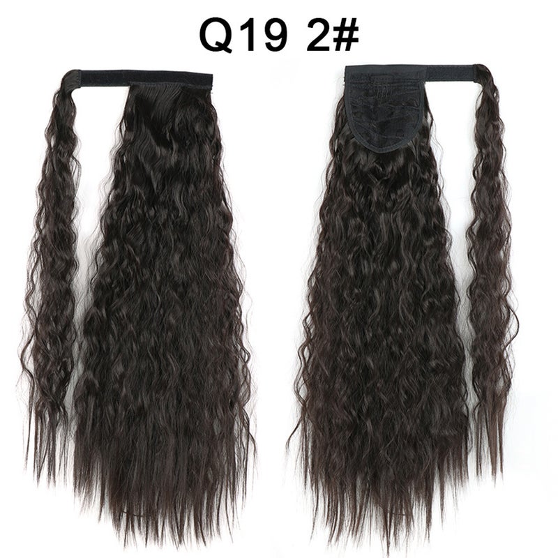 Generic Xuchang Magic Tape Corn Curly Ponytail Extension Q19 2#