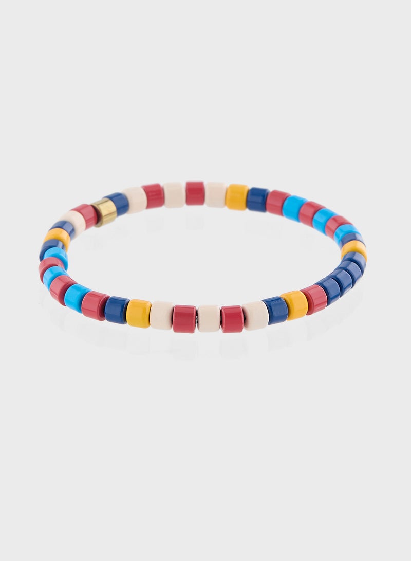 Seventy Five Multi Color Beaded Bracelet  - Image 2