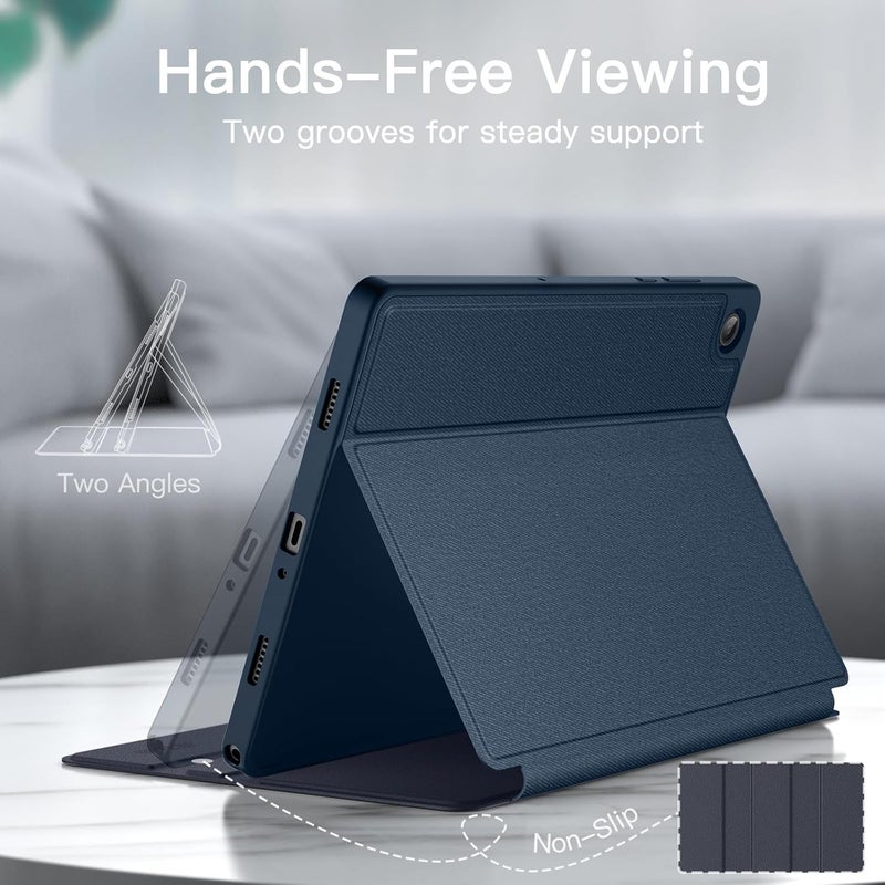 Jetech Case for Samsung Galaxy Tab A11+/A11 Plus, Slim Folio Stand Protective Tablet Cover, Multi-Angle Viewing, Auto Wake/Sleep (Navy) - Image 3