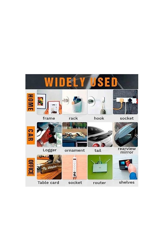 شريط لاصق بوجهين متعدد الاستعمالات 50 الى 60 قطعة ومتين وشفاف ولا يترك اثر وقابل للغسل عبوة واحدة - Image 4