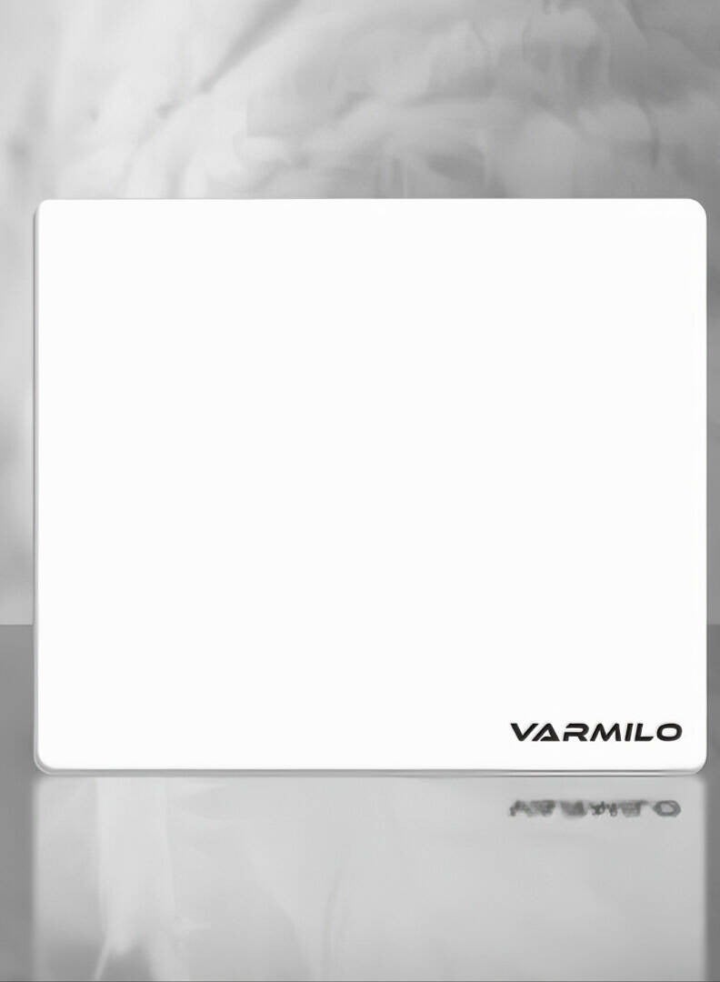 Varmilo Tempered Glass Mouse Pad, AF Surface Coating, Silicone Footbed, UV Primer, Large (500mm x 400mm x 3.2mm), Whit  - Image 1