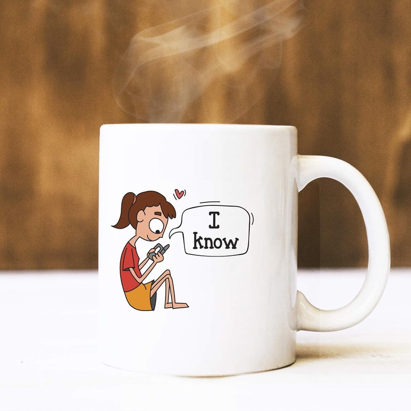 Oye Happy I Love You Premium Ceramic Mugs - Set of 2, Multicolour, 330ml - Image 5