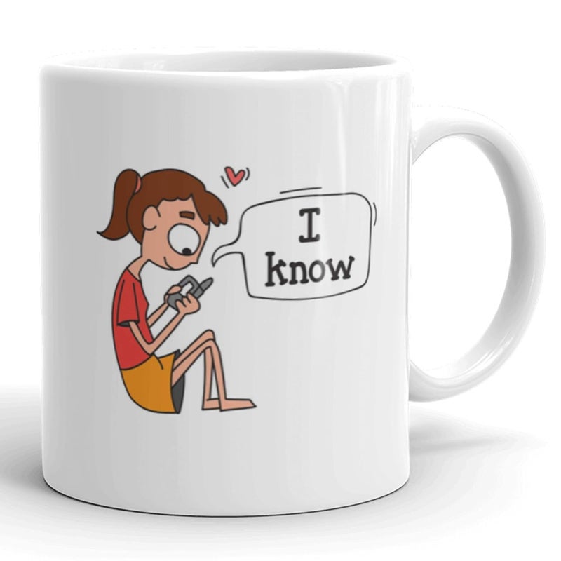 Oye Happy I Love You Premium Ceramic Mugs - Set of 2, Multicolour, 330ml - Image 3