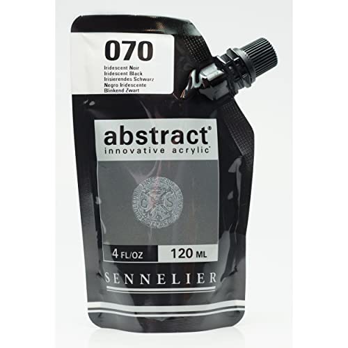 Sennelier Abstract Artist Acrylic 120 ml Pouch (Iridescent Black) - Image 1