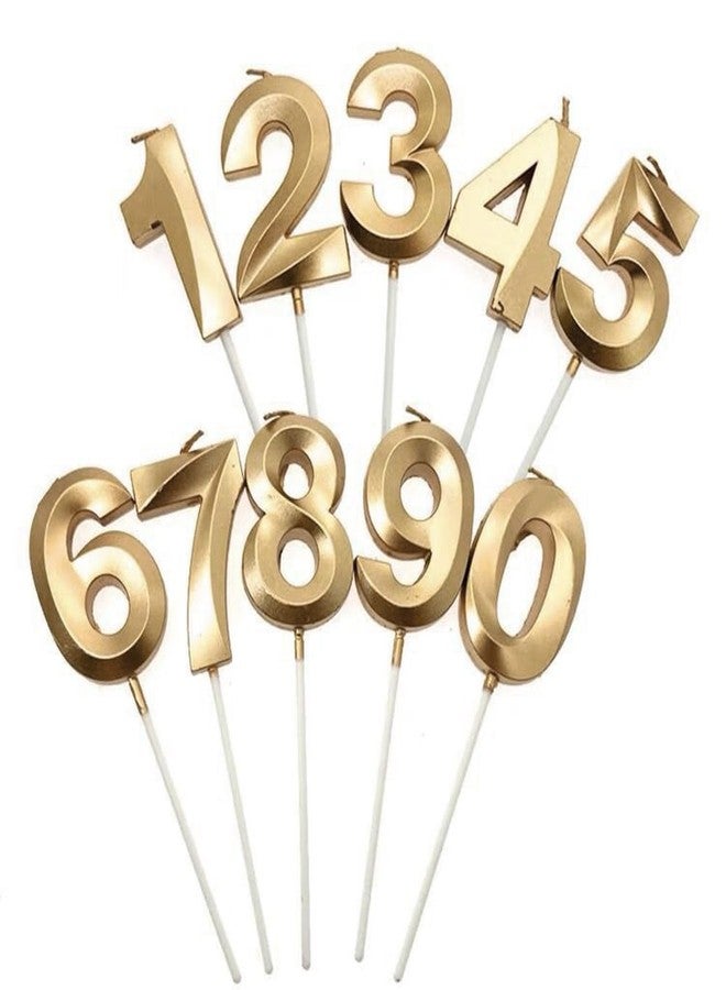 شمعة رقم 100، شموع ذهبية ثلاثية الأبعاد على شكل أرقام لتزيين كعكة عيد الميلاد المئة - لوازم تزيين حفلات الزفاف والذكرى السنوية - Image 4