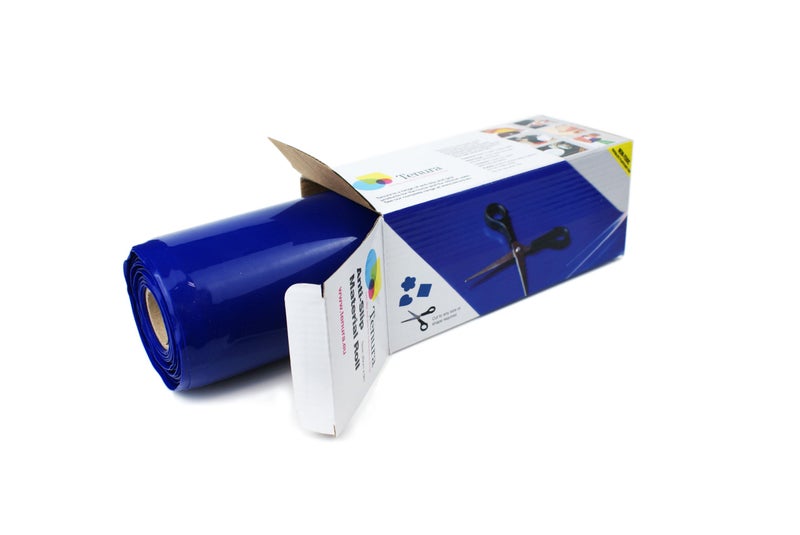 SP Ableware 753761302 Tenura 100 Percent Silicone Non-Slip Roll 3-1/5' x 11-4/5" Width, Blue - Image 2