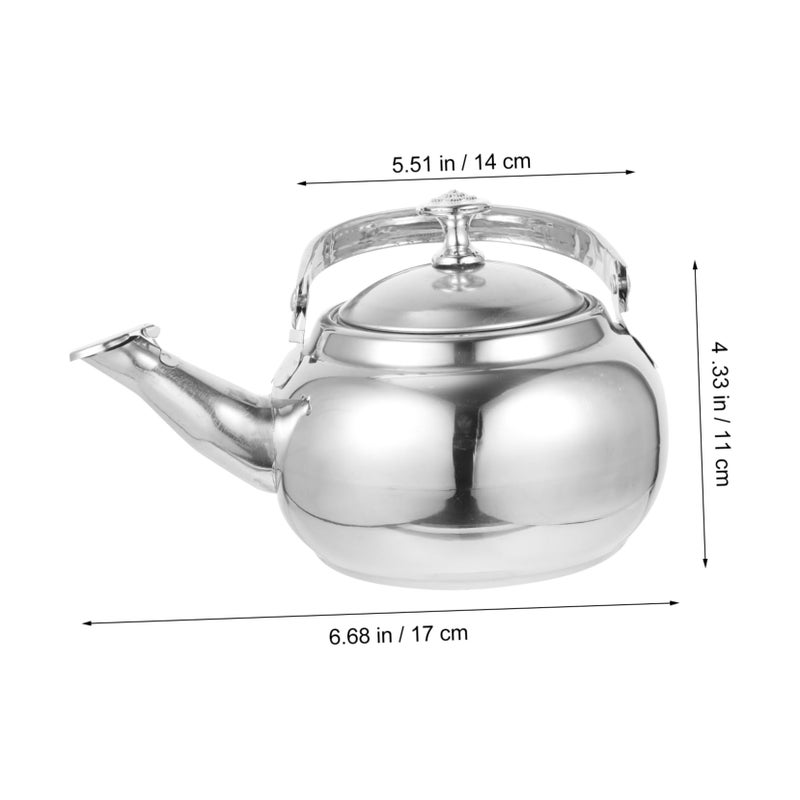 Stainless Steel Teapot With Strainer Rust Resistant Rapid Heating For Kitchen And Outdoor Use - Image 5