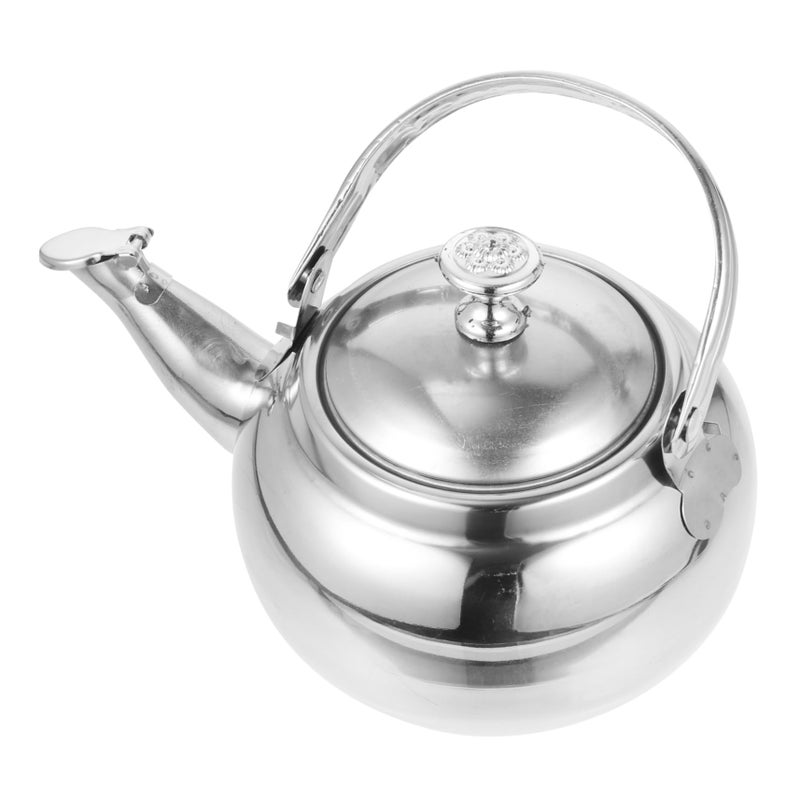Stainless Steel Teapot With Strainer Rust Resistant Rapid Heating For Kitchen And Outdoor Use - Image 2