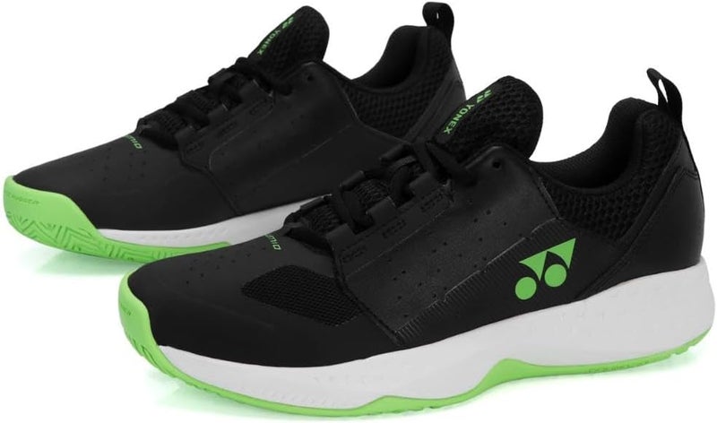 Yonex Lumio 4 Men's Tennis Shoes - Black/Lime Green, UK 9.5 - Image 2