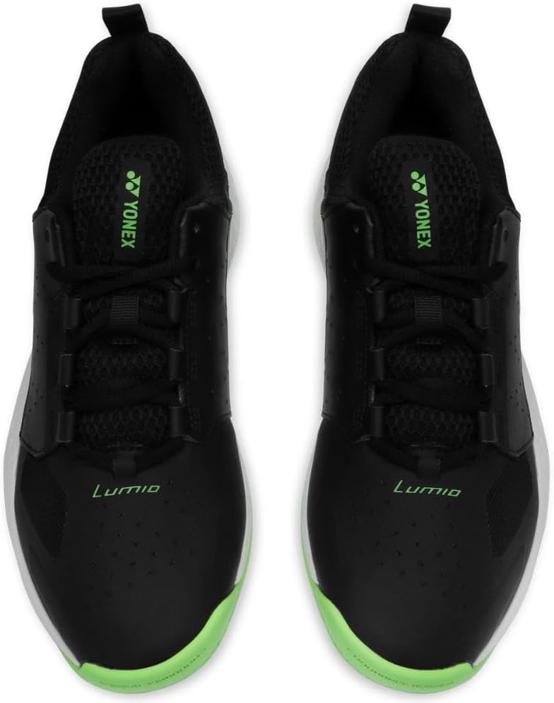 Yonex Lumio 4 Men's Tennis Shoes - Black/Lime Green, UK 9.5 - Image 3