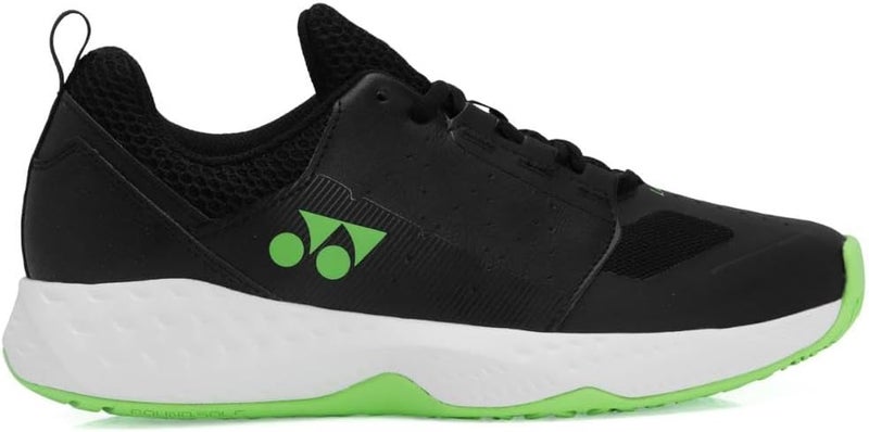 Yonex Lumio 4 Men's Tennis Shoes - Black/Lime Green, UK 9.5 - Image 1