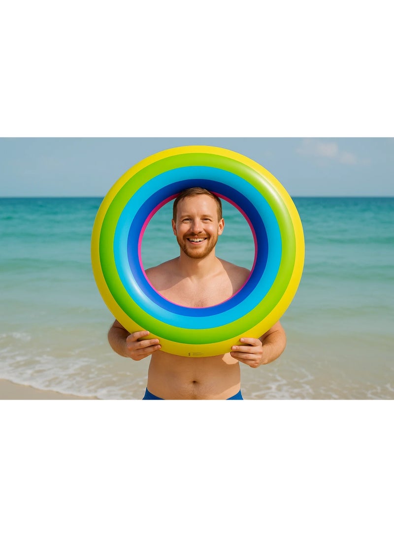 Swimming buoy for beach and sea, for adults, from 15 to 50 years old, size 80 cm