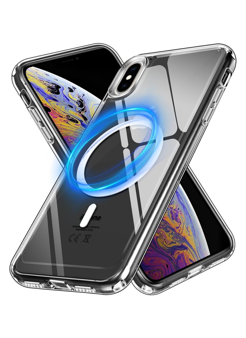 Generic - MagSafe transparent case compatible with iPhone XS Max supports fast charging - Image 1