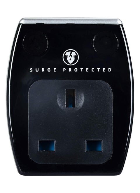 Masterplug Single Socket Surge Adaptor with USB Power